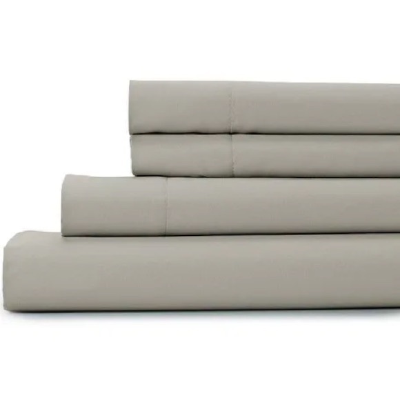 Croft & Barrow Grey Bedding Sheet Set Queen Size - Picture 1 of 5